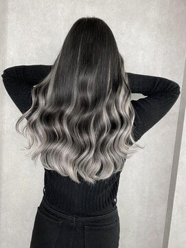 エル オオサカ 心斎橋店(L. OSAKA) シルバーグラデーション_ボブウルフココアベージュ_Y54