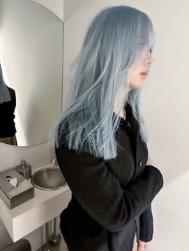 ブルーカラー/水色カラー/ハイトーンカラー/ブリーチ/名古屋/栄