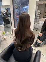 ルル(Lulu)&nbsp;梅田/ブラウン/ベージュ/レイヤー/前髪カット/縮毛矯正/髪質改善