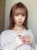 アフロート 錦糸町(AFLOAT)&nbsp;20代30代顔まわりカット/イメチェン/くびれヘア/ピンクベージュ
