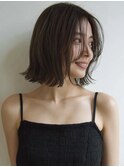 ボブ×20代30代×ヘイリーボブ×チョコレートブラウン×越谷