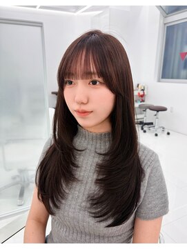 コア プラス 立川(COA PLUS) 韓国風レイヤーカット髪質改善顔周りカット