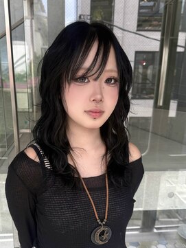 ヲタク(wotaku.) ブルーブラック残留なし黒染めダークグレーブリーチなしカラー