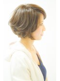 人気の前下がりショートボブ♪
