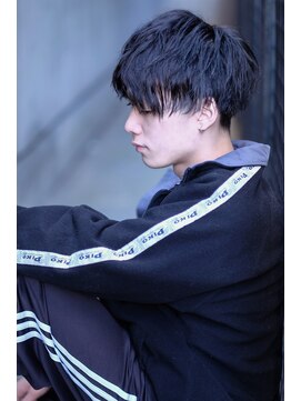 ラボー ノースプラザ店(LA'BO) 黒髪マッシュ