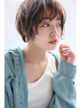 ネオリーブカフ 鶴ヶ峰店(Neolive caff) おしゃれ無造作パーマ　ショートボブ