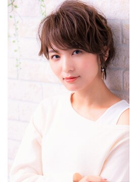 ソア 武蔵小杉(SOAR) 毛先パーマネオウルフ小顔外ハネボブアッシュブラウン