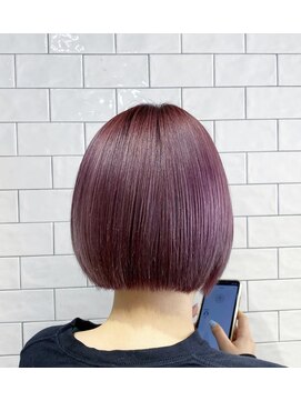 ループウエスト(LOOP WEST) ミニボブ×ピンクパープル