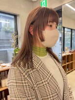 ナル(nalu.)&nbsp;ピンクベージュ / ピンクブラウン / 切りっぱなし