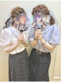 編み込み × ツインテール // 双子ライブヘア☆★