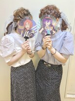 ディア(.eer)&nbsp;編み込み × ツインテール // 双子ライブヘア☆★