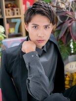 カバーヘア ブリス 川口(COVER HAIR bliss)&nbsp;アップバングダークアッシュフェードカットm川口20代30代40代