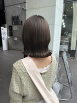 ロンド レア 天神大名店(Lond Le’a)&nbsp;オリーブグレージュダブルカラーブリーチなし髪質改善レイヤー