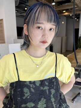 ディッセンバー 神宮前(December) オン眉バング/ハイトーン