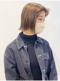 【松戸　石山】ハイトーンタッセルボブ切りっぱなしボブ