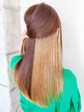 オートゥール(hair room Auteur) 20代30代大人可愛い透明感インナカラーミルクティーベージュ