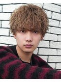 波巻きパーマメンズツイストスパイラルパーマツーブロック