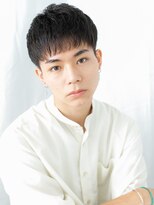 メンズヘア ビーセカンド 草加店(MENS HAIR B-2)&nbsp;アッシュブラック刈り上げツーブロックマニッシュa草加