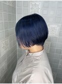 ブルーグラデーションボブ