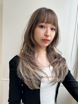 大人のレイヤーカット/バレイヤージュカラー［新宿/前髪カット］