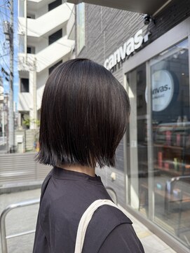 キャンバス 川崎(canvas.) パツッッとボブ　/　片平/川崎/美髪カラー/髪質改善/艶髪