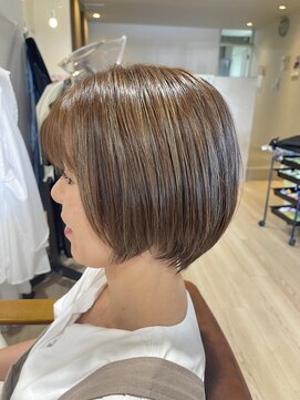 ハピエル ヘアークルー(HAPPYEL hair crew) 30代40代白髪ぼかしハイライト×ナチュラル透明感アッシュカラー