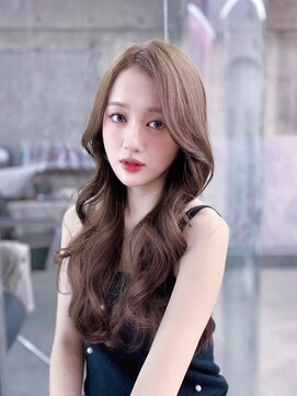 フィヴェント(Fivent) 黒髪ボブルフネビージュ小顔ワンレン顔まわり韓国レイヤーカット