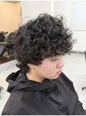 プードルパーマ/スパイラルパーマ/ウルフ/宇都宮/メンズ/眉毛
