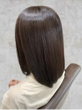ふくぷく 30代40代伸ばしかけ落ち着き重めミディアムボブ髪質改善