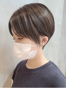 ソワネ 表参道(soigne) 表参道大人ショートボブ顔周りレイヤーカットくびれショート40代