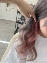 ラピステン 福岡天神 大名店(Lapis)&nbsp;10代・20代/相性◎インナーカラー/シルバーカラー×ピンクカラー