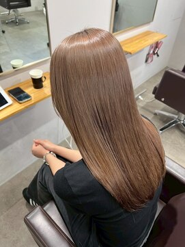 リグ 横浜(Lig.) 髪質改善縮毛矯正ストレートヘアココアブラウンパールベージュ
