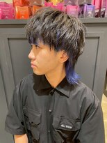 コスタ オブ リシェール(The COSTA of RICHAIR)&nbsp;インナーカラーブルー/ネイビーブルー/ウルフカット/越谷