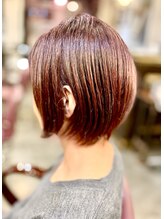 サーティエイト(38)&nbsp;60代くびれショートボブ/ピンクアッシュ/白髪ぼかし/髪質改善/