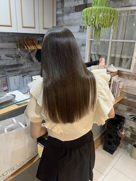 ネオリーブ チロル 横浜西口店(Neolive CiroL.) 暗めカラー　オリーブベージュ　かみしつかいぜんからーあ