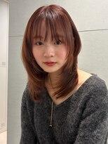 トリッカ シブヤ(TRICCA SHIBUYA)&nbsp;ワンカール/簡単スタイリング/ミディアム/長めボブ/結べる/暖色