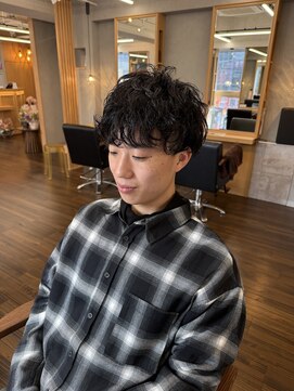 ヘアースペースブルーム プリュス 石橋店(HAIR SPACE BLOOM plus) 石橋阪大前/シャドウパーマ/メンズカット/ニュアンスパーマ