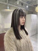 シール 梅田(CIRR) マッシュウルフボブパーマミルクティーベージュシルバーアッシュ