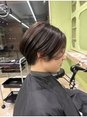 ブリーチなしカラー/髪質改善/ミルクティーベージュ/小顔へア