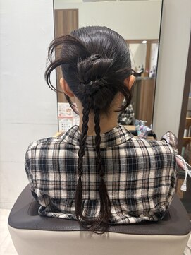 ユニックス アリオ亀有店(UNIX) 【10代20代ヘアアレンジ】リボンカチモリヘア