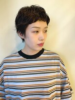 アクシス カリヤ(`AXIS KARIYA)&nbsp;ミルクティーブロンド/ダークブルー/デジタルパーマ/刈谷/安城