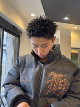 Musee 竹ノ塚 for men‘s  メンズ/パーマ/カット/ブリーチ/ハイライトの写真/自分磨きを応援！周りと差をつけたい方へ贈るおしゃれなメンズサロン体験◎