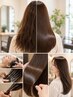 髪質改善カラー＋髪質改善ヘアエステ+予防美容ケア+カット