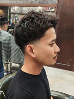 フォーコーナーズカットショップスリーセント 栄(FourCornersCutShop 3/cent) ピンパーマ/ニュアンスパーマ/フェードカット