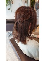 ウィービーパセリ atre川越店(WE BE PARSLEY)&nbsp;ハーフアップ編み込みアレンジ♪【担当 木村沙織】