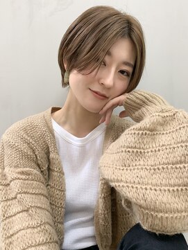 ミィ 表参道(mee.) 【mee.】ハセガワヒトシ　ネイビーマニッシュショート☆ 表参道