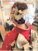 シフォンとフラワーアレンジ♪