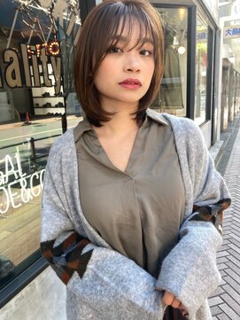クラン(clan) 前下がりボブ/モテ髪カタログ/小顔に見せるヘア/前髪カット