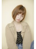 グレージュカラー/シルキーベージュ/斜めバング/銀座/髪質改善