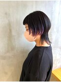 マッシュウルフ×インナーカラー